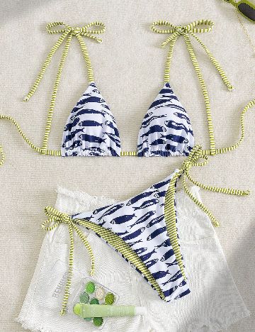 Costum de baie SHEIN, alb