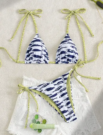 Costum de baie SHEIN, alb