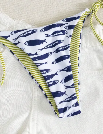 Costum de baie SHEIN, alb