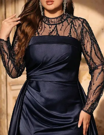 Rochie lunga SHEIN CURVE, albastru