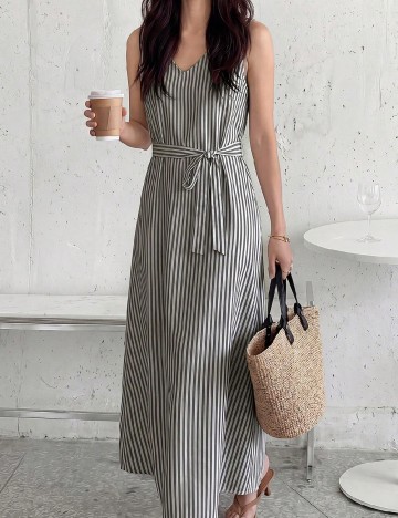 Rochie lunga Emery Rose, gri