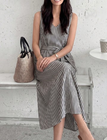 Rochie lunga Emery Rose, gri