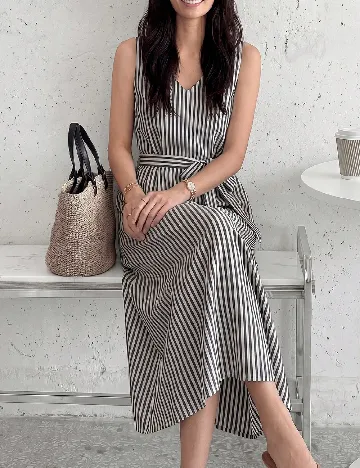 Rochie lunga Emery Rose, gri