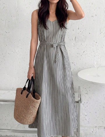 Rochie lunga Emery Rose, gri
