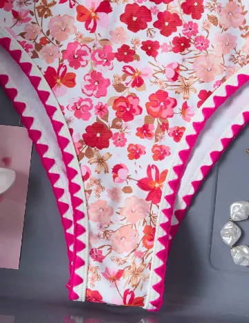 Costum de baie SHEIN, floral print