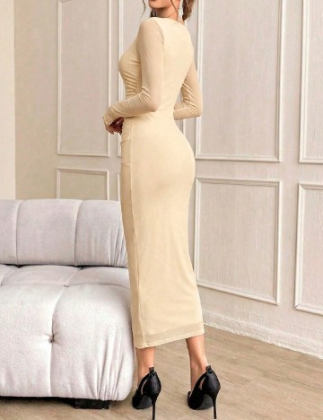 Rochie lunga SHEIN, crem