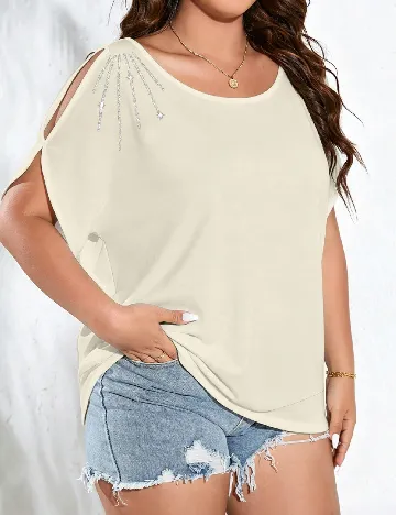 Bluza SHEIN CURVE, crem
