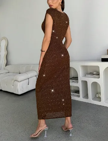 Rochie medie SHEIN, maro