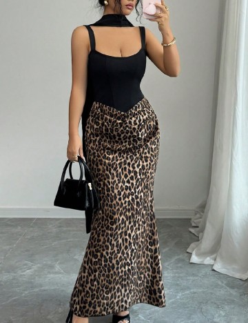 Rochie lunga SHEIN, animal print