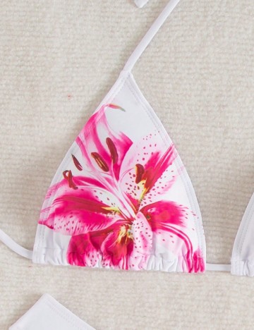 Costum de baie SHEIN, alb