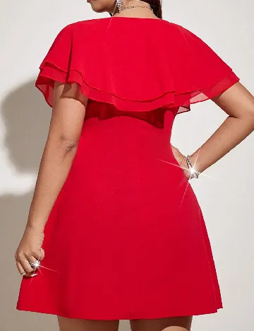 Rochie scurta SHEIN CURVE, rosu
