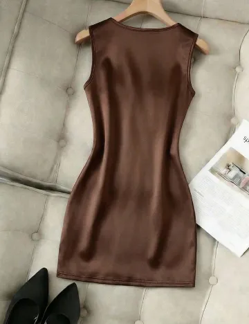 Rochie scurta SHEIN, maro