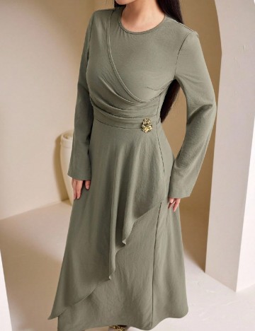 Rochie lunga SHEIN, verde