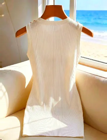 Rochie scurta SHEIN, crem