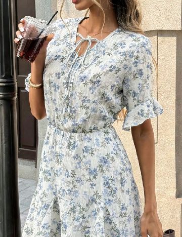 Rochie scurta SHEIN, floral print