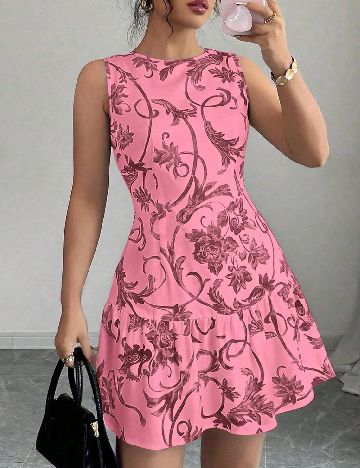 Rochie scurta SHEIN, roz
