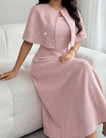 Rochie lunga SHEIN, roz