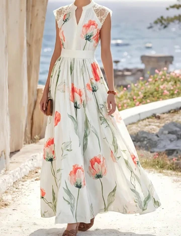 Rochie lunga SHEIN, alb