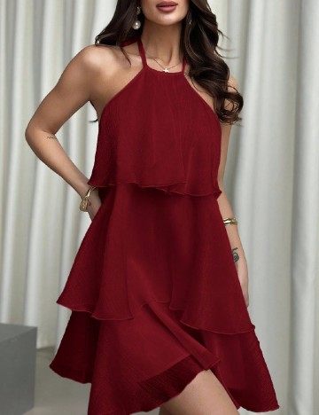 Rochie scurta SHEIN CURVE, rosu