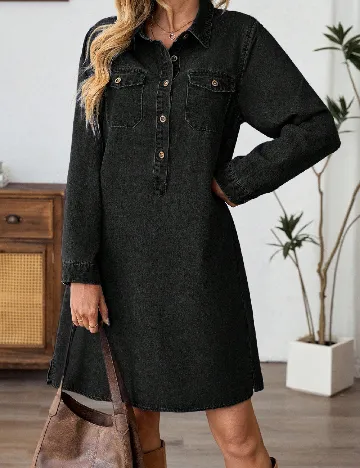 Rochie scurta Emery Rose, negru