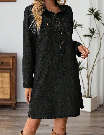 Rochie scurta Emery Rose, negru