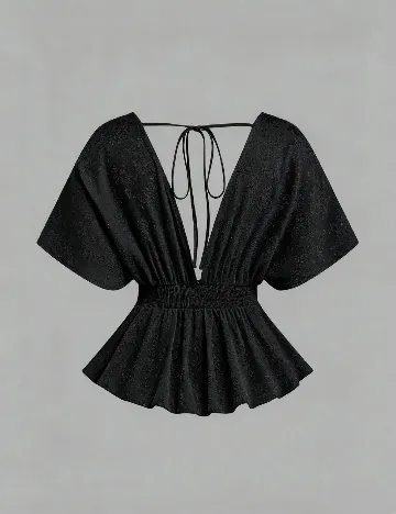 Bluza SHEIN CURVE, negru