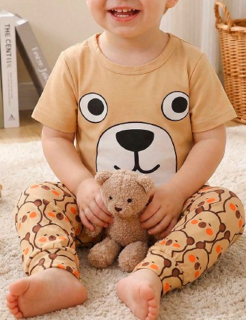 Pijama Shein Kids, galben