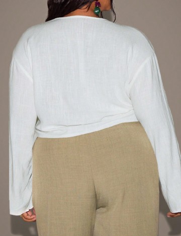 Bluza SHEIN CURVE, alb