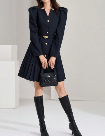 Rochie scurta SHEIN, bleumarin inchis