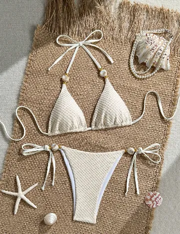 Costum de baie SHEIN, bej