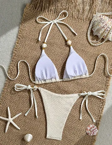 Costum de baie SHEIN, bej