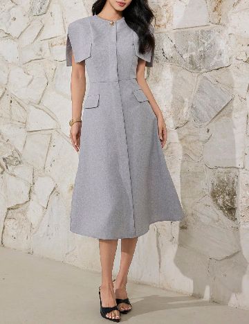 Rochie medie SHEIN, gri
