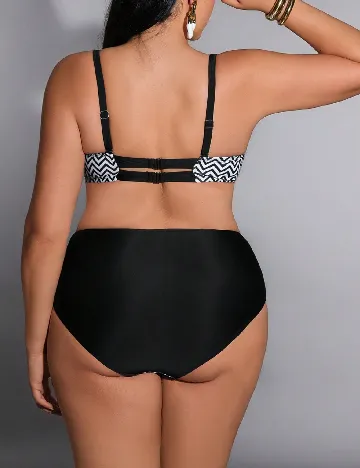 Costum de baie SHEIN CURVE, negru