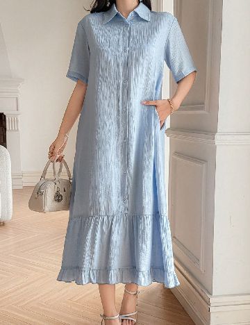 Rochie lunga Dazy, albastru