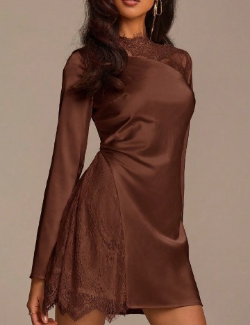 Rochie scurta SHEIN, maro