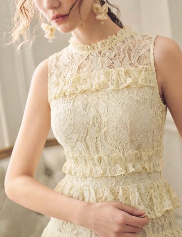 Rochie lunga Anewsta, galben