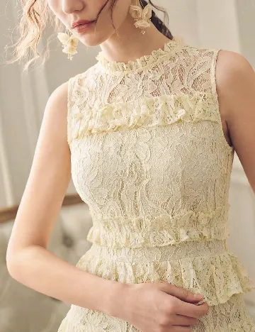 Rochie lunga Anewsta, galben