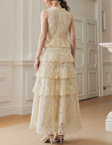 Rochie lunga Anewsta, galben