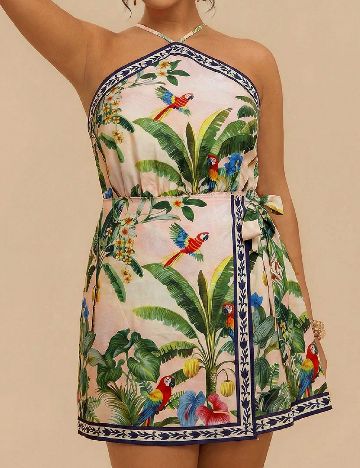 Rochie scurta SHEIN CURVE, crem
