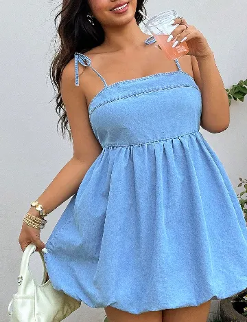 Rochie scurta SHEIN CURVE, albastru