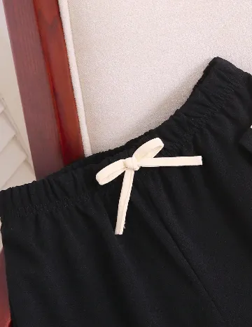 Compleu Shein Kids, crem/negru