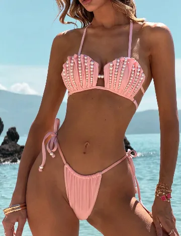 Costum de baie SHEIN, roz