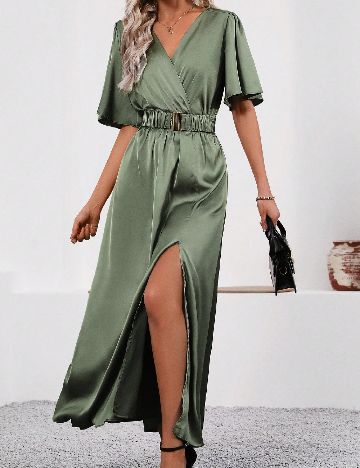 Rochie lunga SHEIN, verde