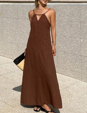 Rochie lunga SHEIN, maro