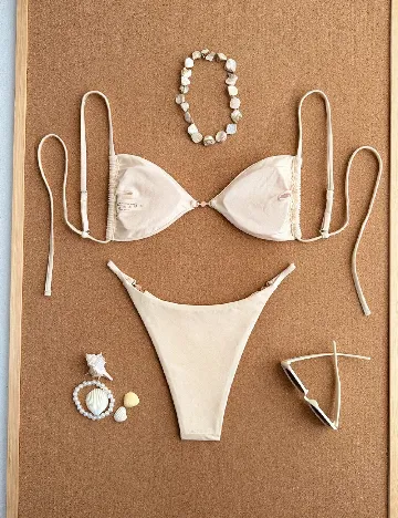 Costum de baie SHEIN, bej
