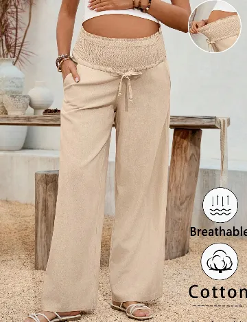 Pantaloni SHEIN Maternity, maro