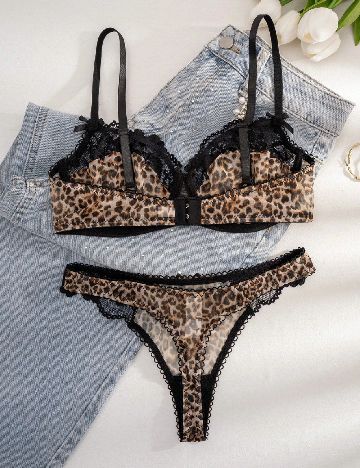 Set lenjerie SHEIN, animal print