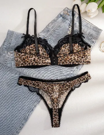 Set lenjerie SHEIN, animal print