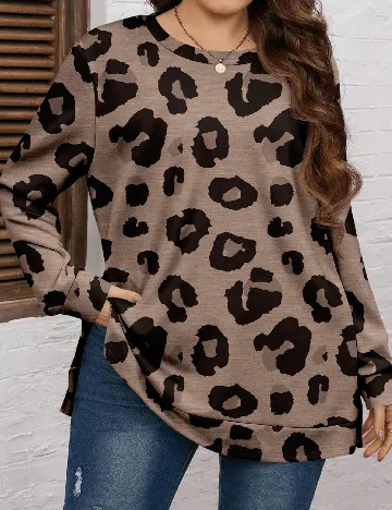 Bluza SHEIN CURVE, maro