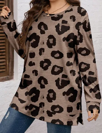 Bluza SHEIN CURVE, maro